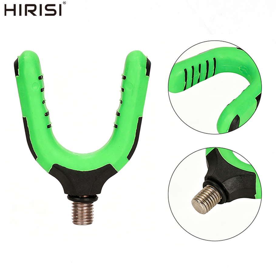 Head Racket Boom - หัวที่วางคันเบ็ดตกปลาคาร์ป Hirisi ขนาดเกลียว 3/8 นิ้ว พร้อมซิลิโคนกันลื่น