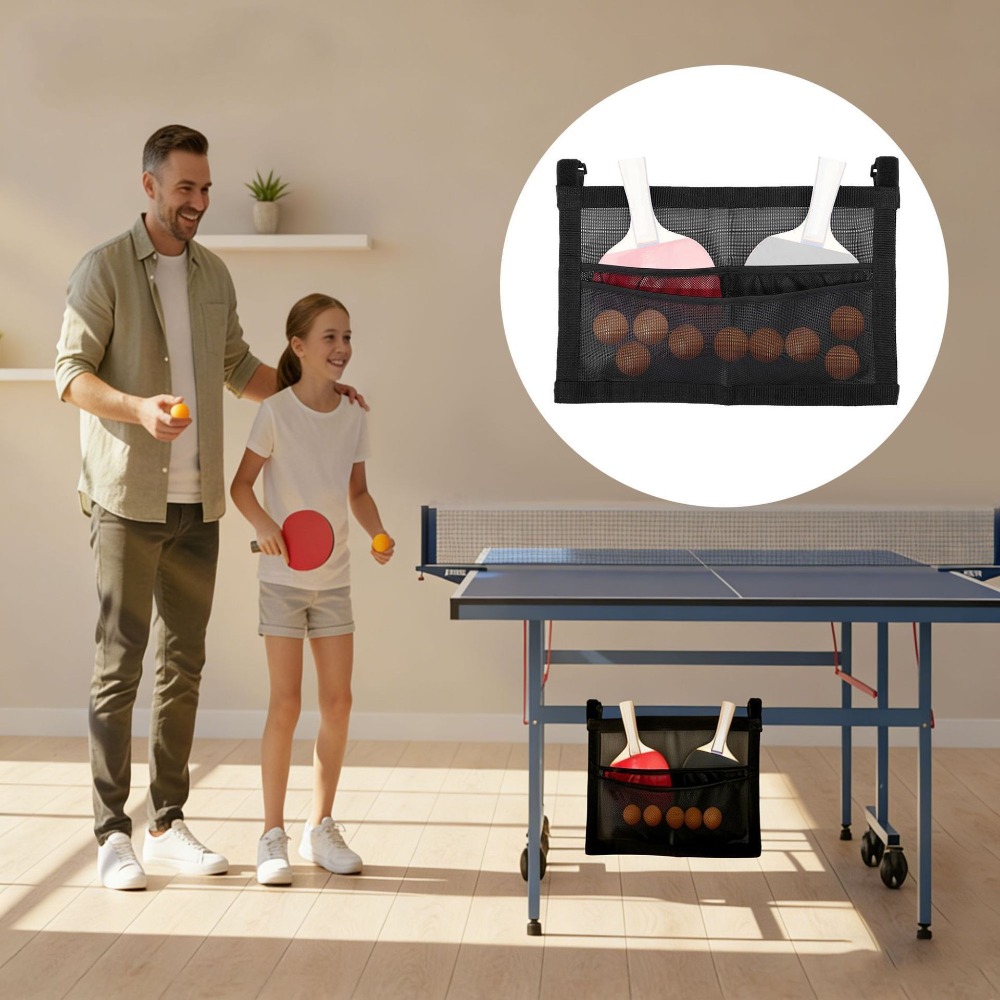 Table Tennis Backhand - กระเป๋าเก็บอุปกรณ์กีฬาเทเบิลเทนนิส, กระเป๋าเก็บไม้เทเบิลเทนนิส, กระเป๋าเก็บของแบบแขวน, กระเป๋าตาข่าย