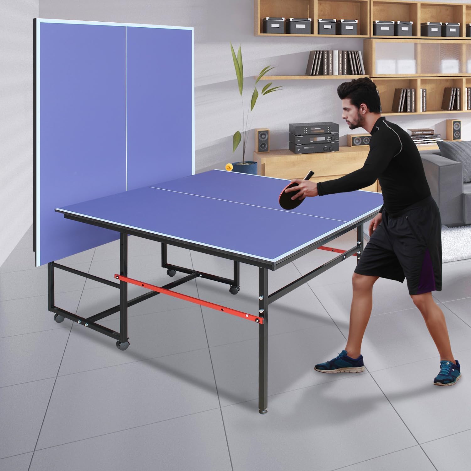 โต๊ะปิงปองแบบพกพาขนาด 8 ฟุต สำ - Table Tennis Tournament บทวิจารณ์และราคา