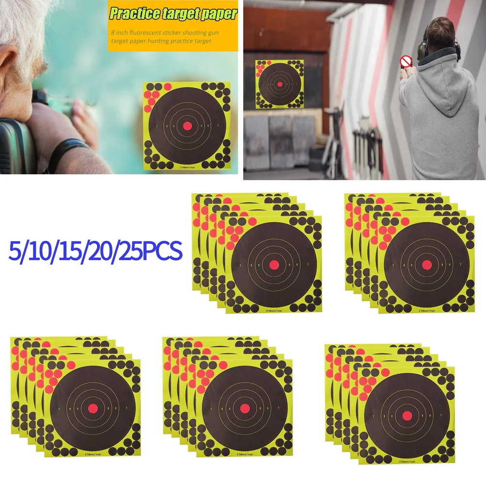 5/10/15/20/25PCS 8 นิ้วSplatte - Practice Target Board บทวิจารณ์และราคา
