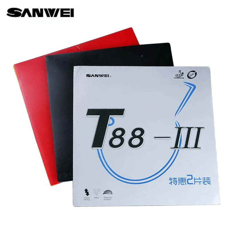 Sanwei T88-3ลายกีฬาปิงปองยาง p - Table Tennis Backhand บทวิจารณ์และราคา