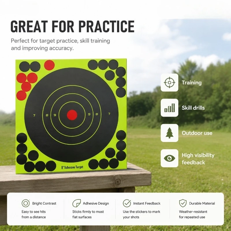 แผ่นกระดาษเป้าซ้อมยิงแบบติดเอง - Practice Target Board บทวิจารณ์และราคา
